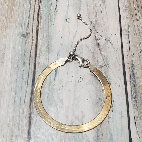 Itaor 925 Italy Two Tones Bracelet. - Picture 2 of 9